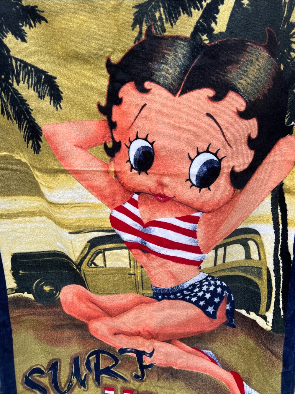 Betty Boop Towel Surf USA